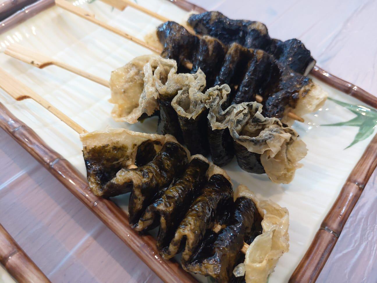 魚肉腐皮海苔串