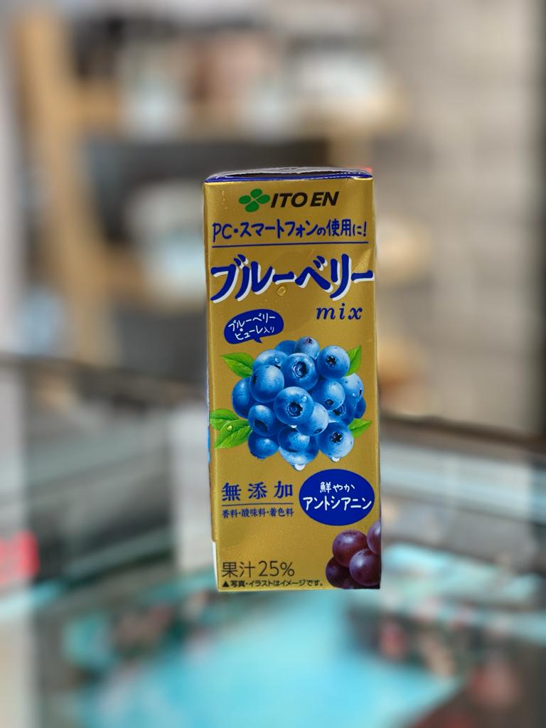 日本伊藤園無添加25%藍莓果汁 200g